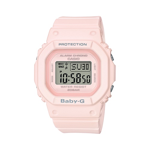 【CASIO】Baby-G  經典方型 粉色數位電子女錶 BGD-560-4 台灣卡西歐公司貨保固一年