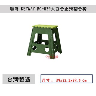 🌈台灣製🌈聯府 RC-839 大百合止滑摺合椅戶外攜帶式摺疊椅 遊戲椅 淋浴椅 露營椅