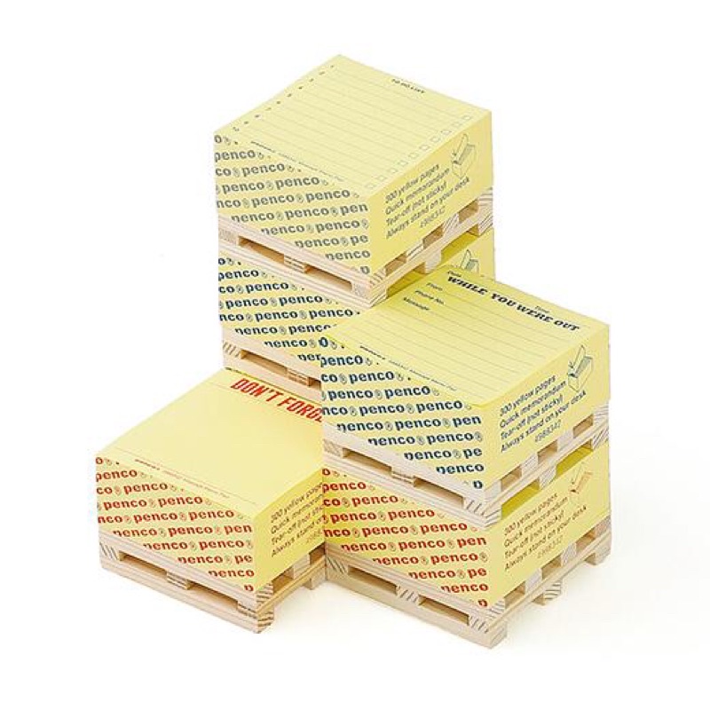 日本 HIGHTIDE Penco 迷你棧板便條紙磚 / 棧板便條紙 / 造型便條紙 / 便簽 / 創意文具
