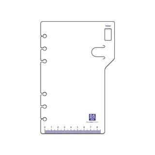 珠友 BC-80039 B6/32K 6孔萬用手冊墊板/筆插+書籤