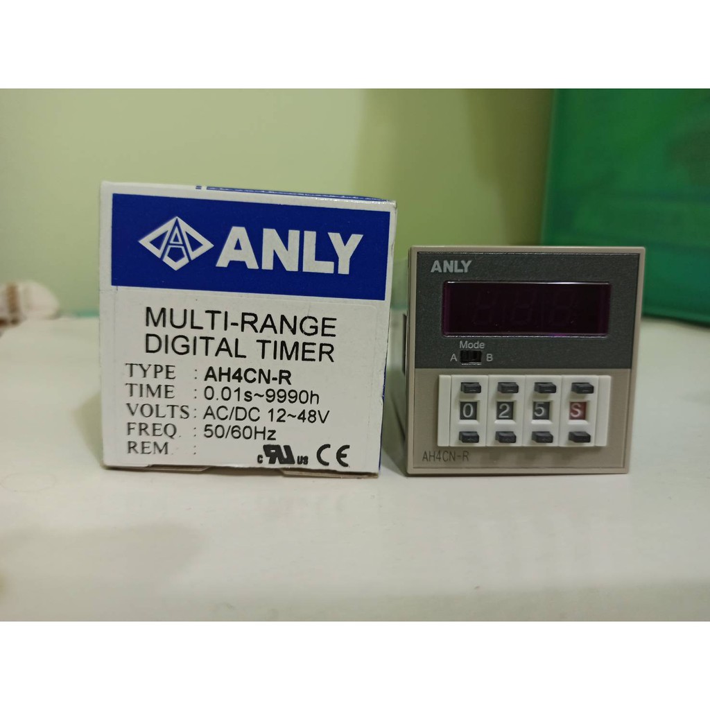 ANLY 安良 數位計時器 AH4CN-R  AC/DC 12~48V 多段數位式限時繼電器