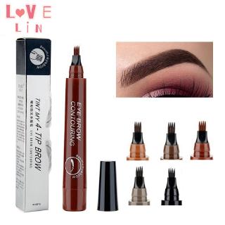 【Lovelin】蘇安可SUAKE四頭分叉眉筆四爪持久不暈染眉筆 防水防汗極細液體