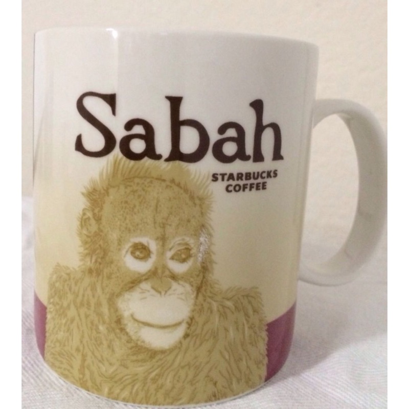 馬來西亞🇲🇾星巴克沙巴城市杯 Sabah城市馬克杯 咖啡杯 水杯子 Starbucks