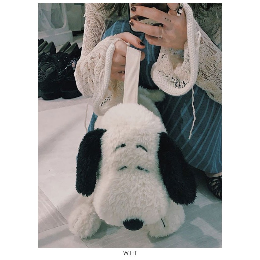 預購 Merry Jenny X Snoopy Bag 史努比造型玩偶背包手提包娃娃 蝦皮購物