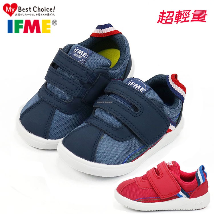 童鞋/日本IFME  light輕量系列/機能學步鞋 寶寶鞋(IF22-970211)藍.紅13-15號