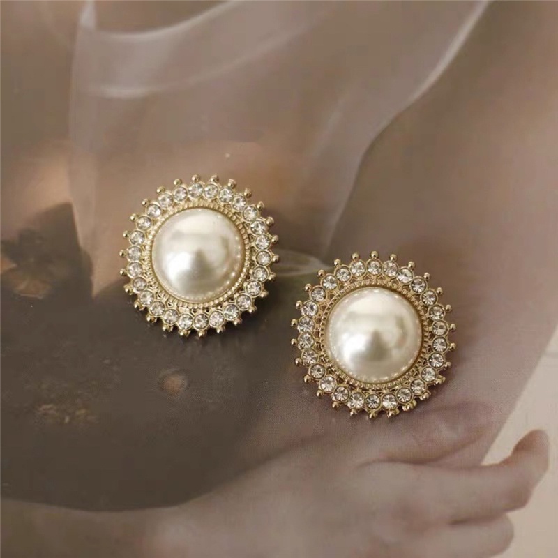 10 件裝大號珍珠奢華縫紉鈕扣衣服裝飾襯衫開衫針織毛衣鑽石鈕扣服裝女裝