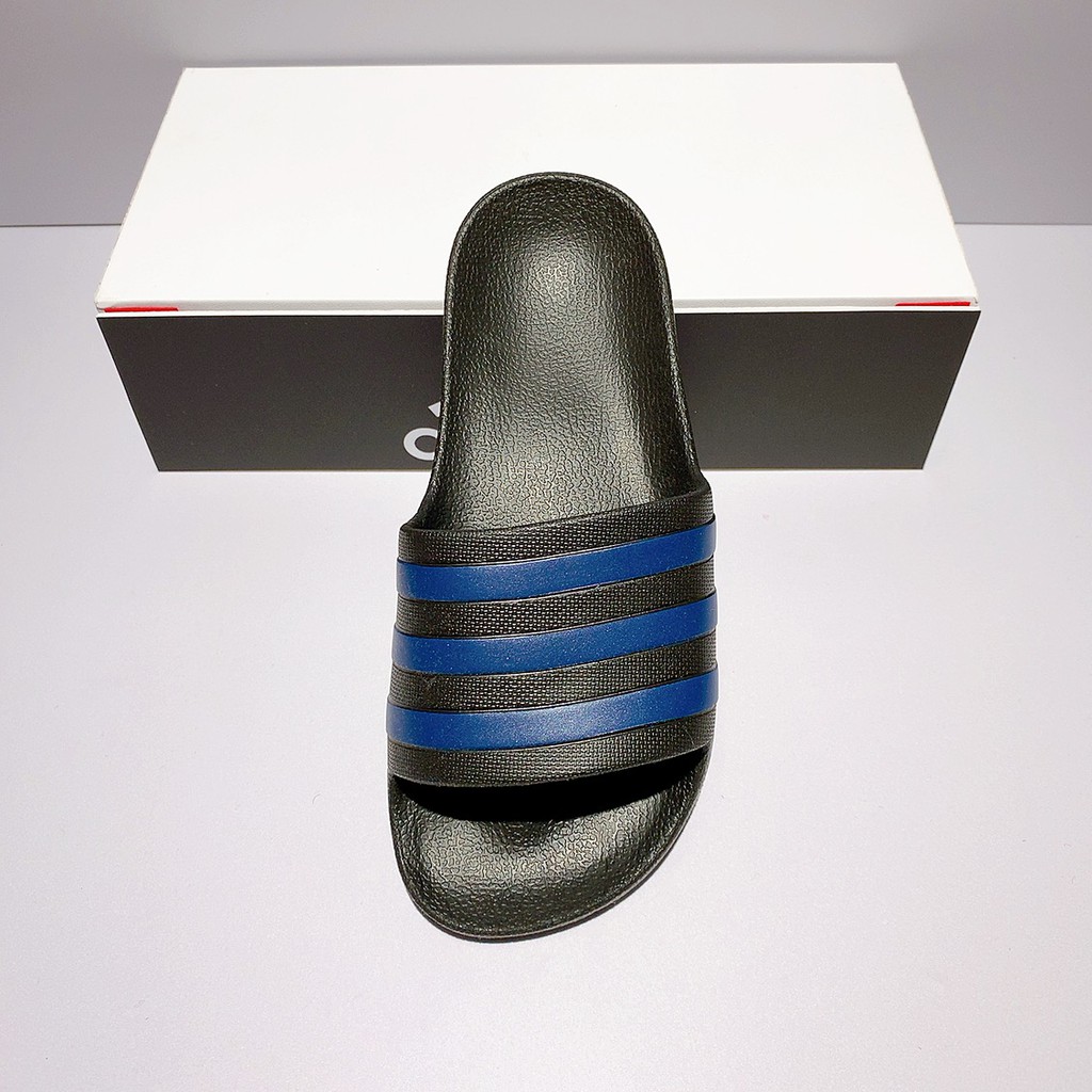 adidas ADILETTE AQUA 男女款黑藍色防水運動拖鞋F35532 | 蝦皮購物