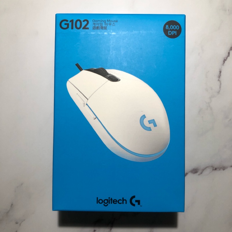 Logitech 羅技 G102 遊戲滑鼠 白色 Prodigy 電競滑鼠 有線滑鼠