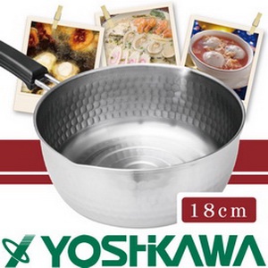 【YOSHIKAWA吉川】日本味壹IH對應槌目不鏽鋼雪平鍋18、20、22cm 雪平鍋/牛奶鍋/醬料鍋