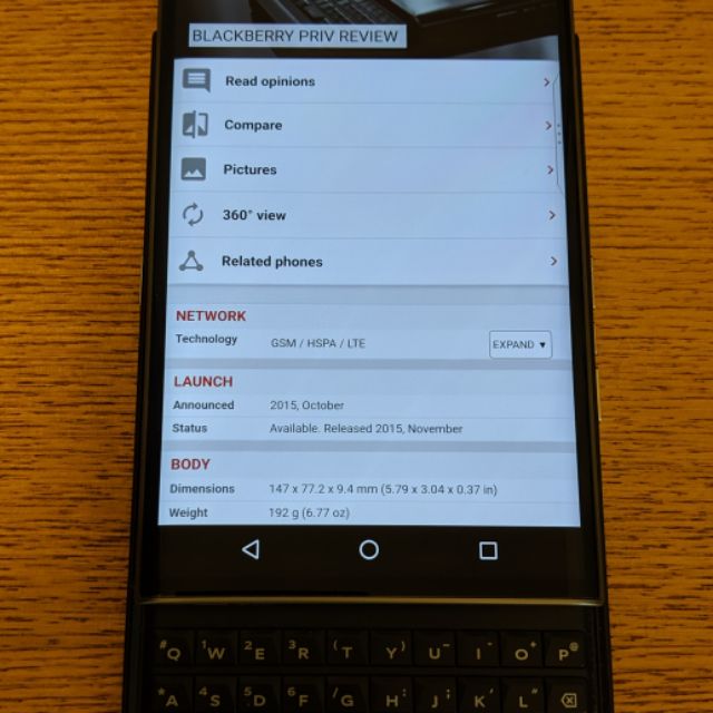 Blackberry Priv 黑莓機 美版 二手 中古 蝦皮購物