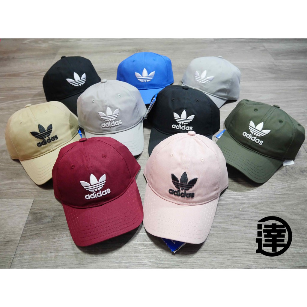 達克嚴選 adidas cap 黑白 粉 酒紅 刺繡 三葉草 老帽 棒球帽 snapback 愛迪達 酒紅 粉紅 正品