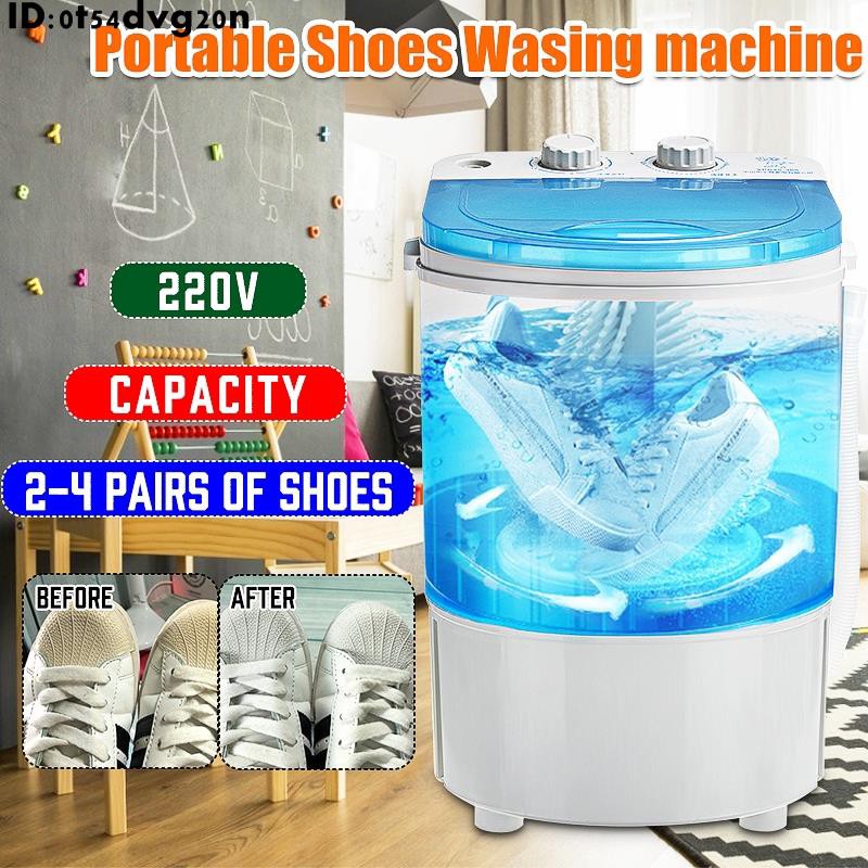 5公斤洗鞋機迷你單筒洗衣機和烘乾機的鞋衣服兩用擦鞋機單桶220V[5號]