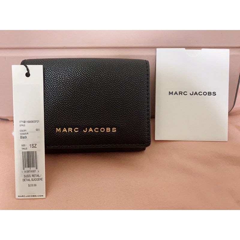 【全新正品】MARC JACOBS MJ 三折魚子醬短夾 （現貨）已客訂 勿下標