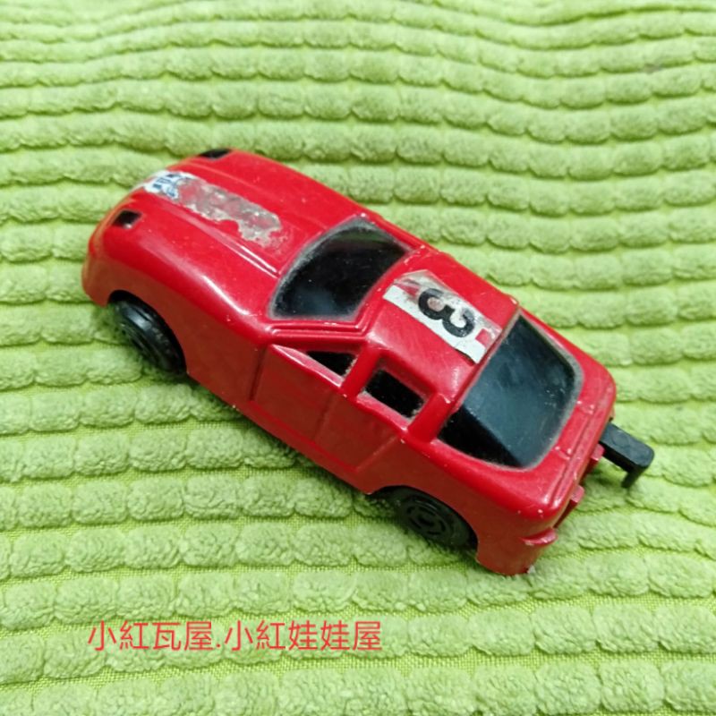 小紅瓦屋.2手瑕疵紅色小跑車,可拆零件小車輪長7.3公分(改造DIY材料)