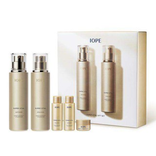 免稅店代購 IOPE 二代 黃金超滋潤保濕組 Super Vital 賦活緊顏碧奧生源緻顏修護霜 肌活智顏 化妝水 乳液