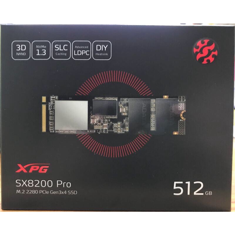 全新未拆 威剛 SX8200 Pro 512G M.2 SSD 勿直接下標