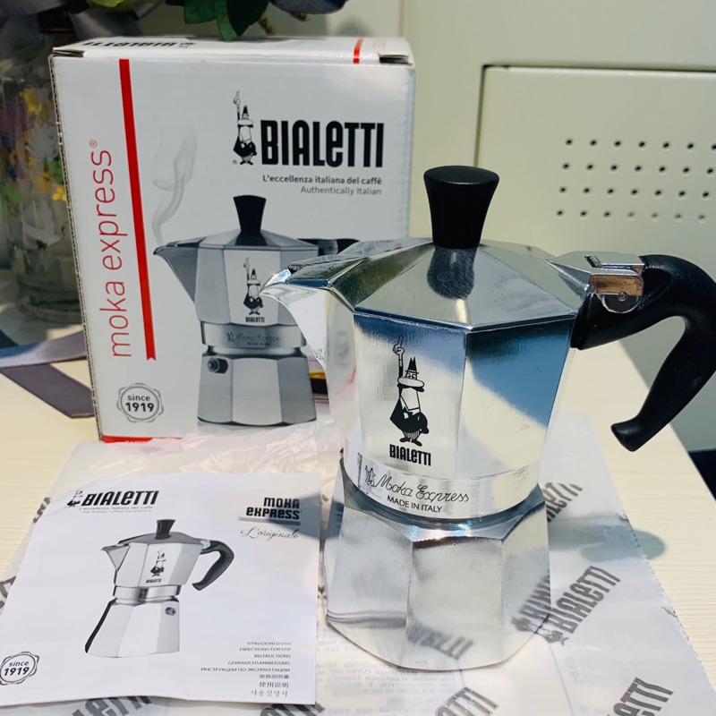 [二手近新] Bialetti Moka經典摩卡壺2杯份 義大利正品