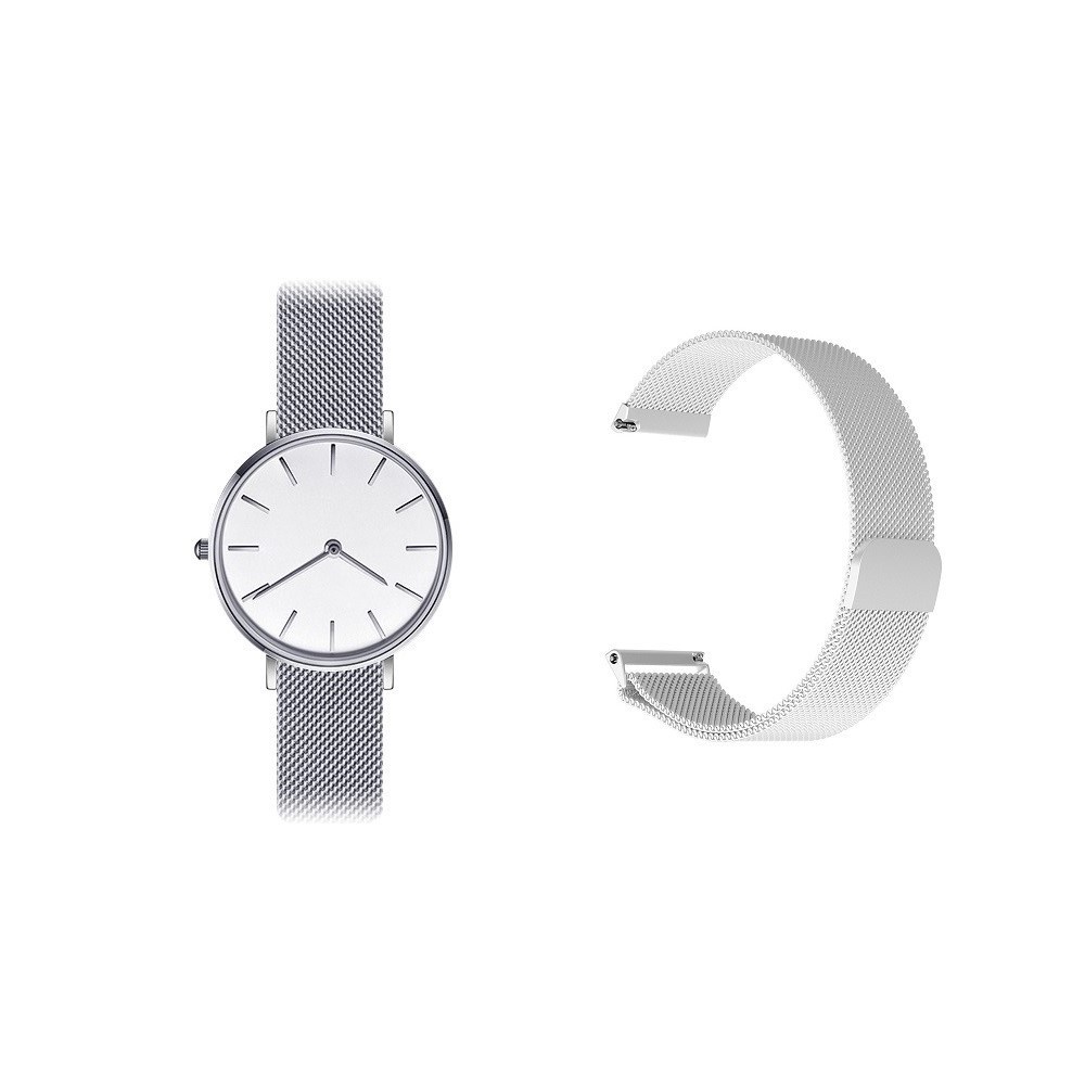 【米蘭尼斯】Garmin Forerunner 255S 錶帶寬度 18mm 智能手錶 磁吸 不鏽鋼 金屬 錶帶