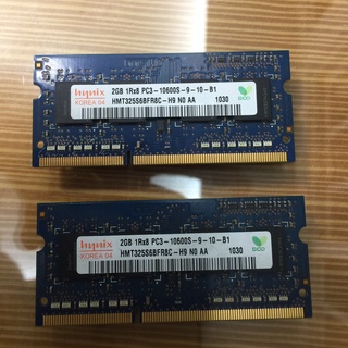 海力士 DDR3-2G 1060 筆電用 2條一組不拆售