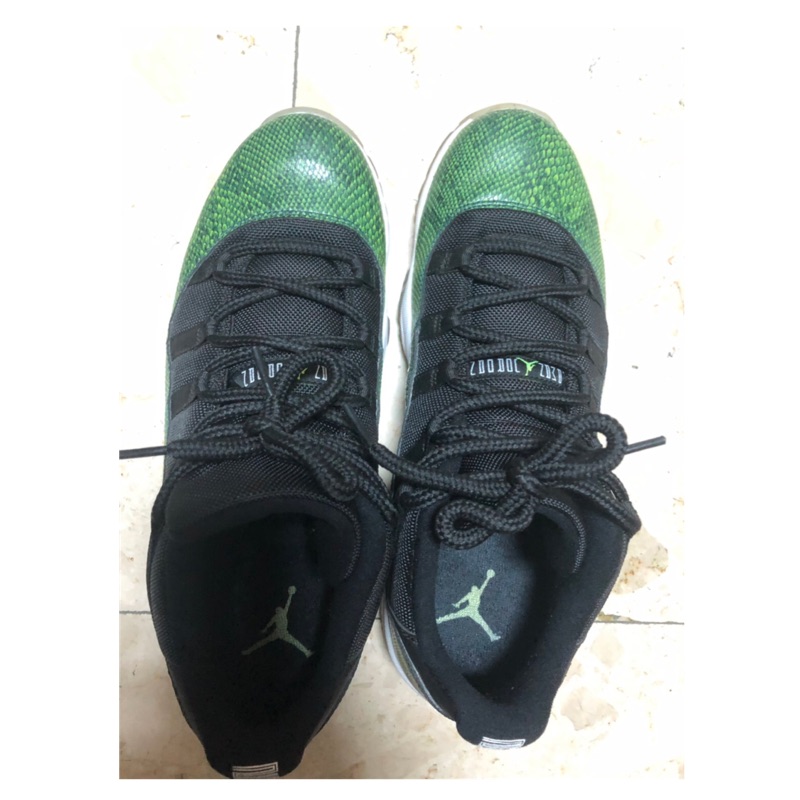 NIKE Air Jordan 11代綠蛇（尺寸 11號 ）黃金尺碼 絕版好鞋 稀有 保值