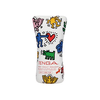 日本正版TENGA x 美國Keith Haring 柔情吸吮軟膠杯 KHC-102