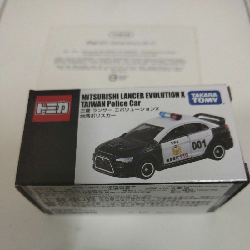 現貨 Tomica 多美 台灣 會場 期間 限定 警車 MITSUBISHI lancer 台灣限定