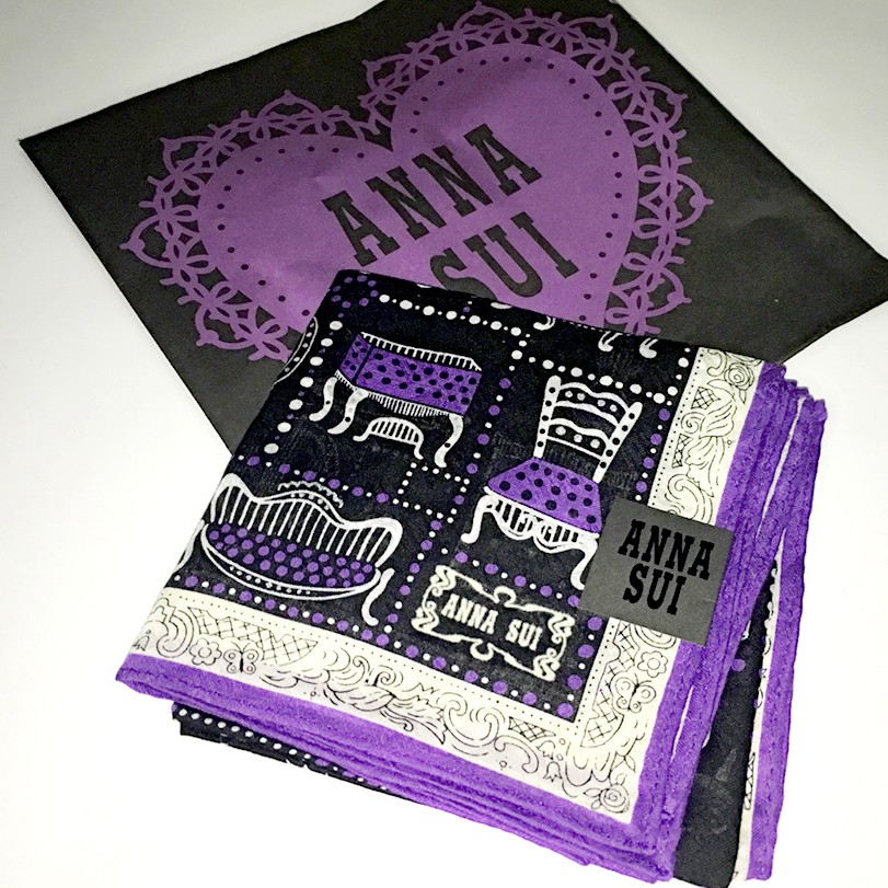 (全新友人贈送)日本ANNA SUI 限量版絲巾領巾圍巾