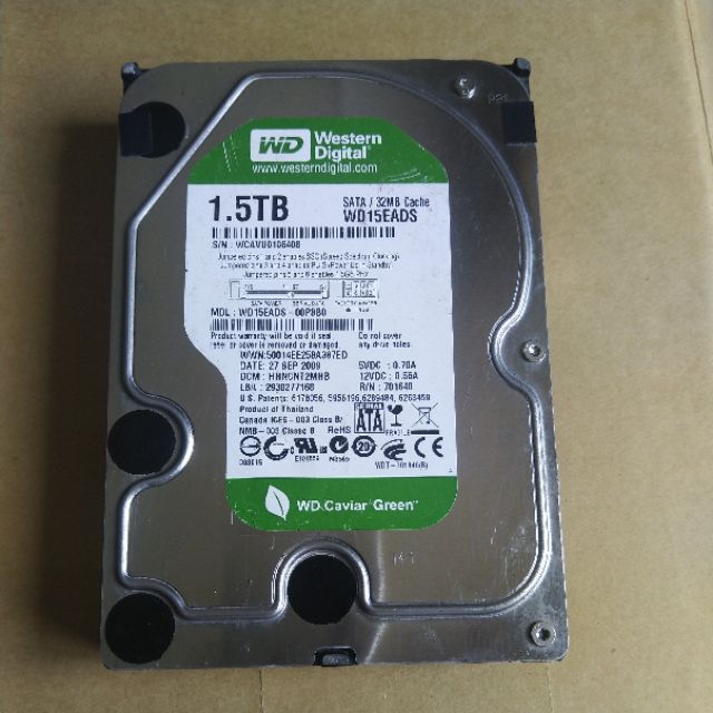 【賣可小舖】WD 綠標  SATA2 1.5TB 3.5吋 快取32M 桌機硬碟 無警告 無壞軌 網拍最便宜