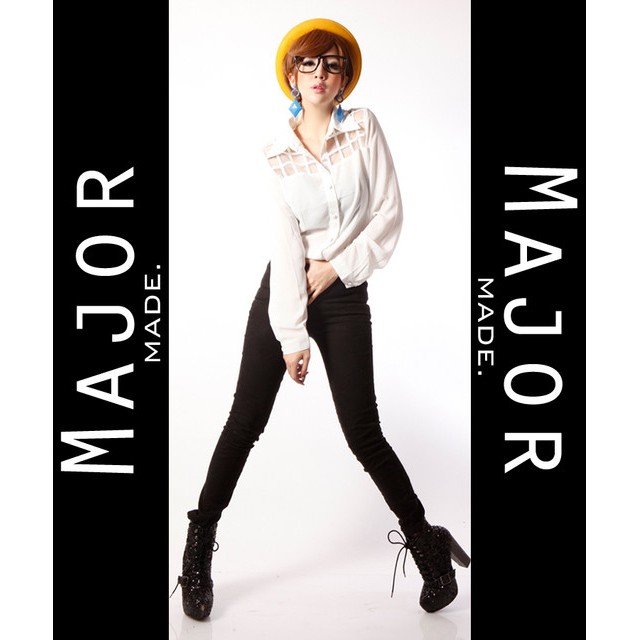 Mavis major made 修身長褲