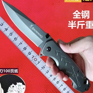 🌸【臺灣★ 現 ★免運】不銹鋼摺疊刀#折疊刀戶外防身小刀多功能便攜瑞士軍刀鋒利水果刀高硬度不銹鋼刀