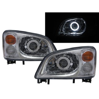 卡嗶車燈 適用 Mitsubishi 三菱 Veryca 2000-2009 光導LED光圈 鹵素 魚眼 大燈