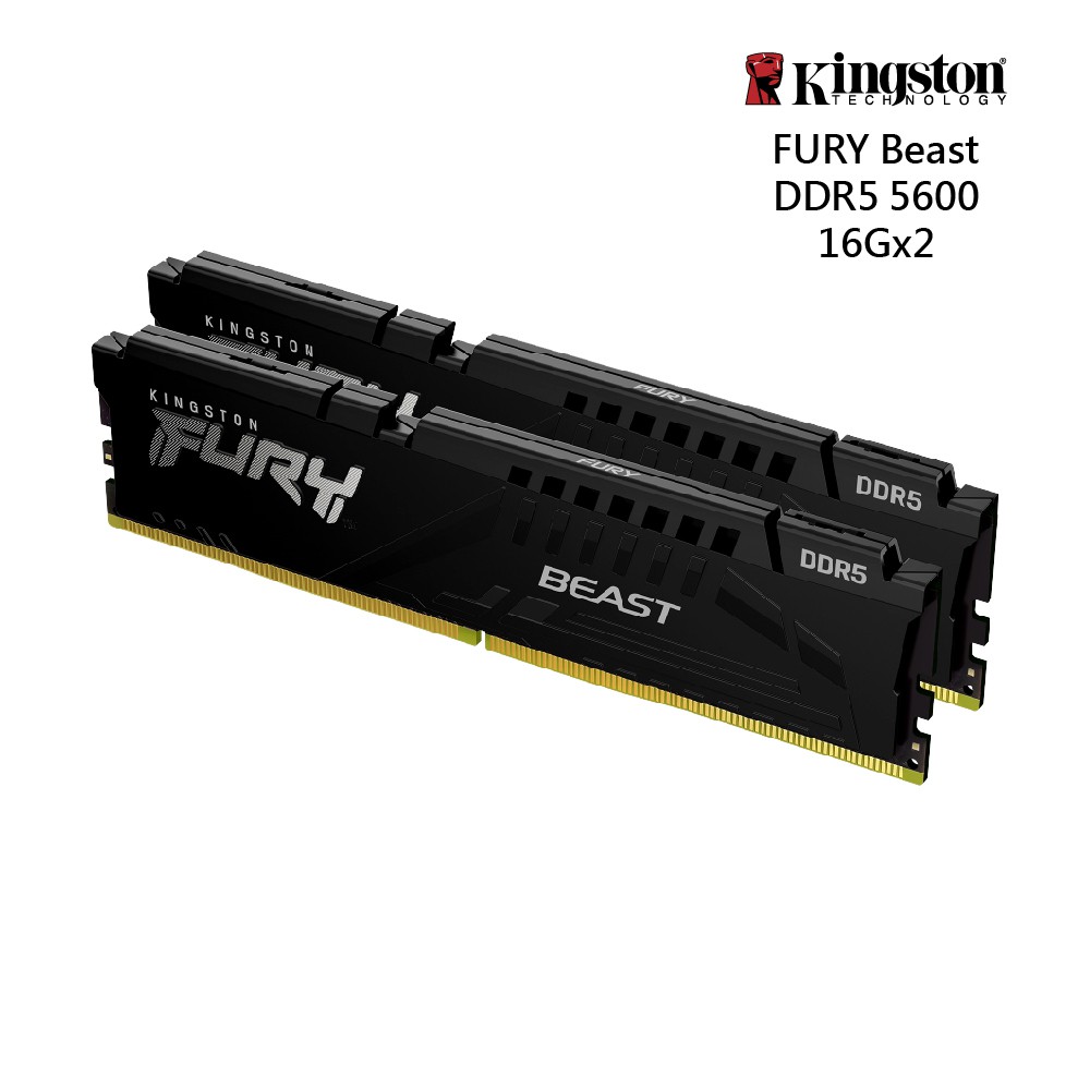金士頓  FURY Beast 獸獵者 DDR5 5600 32GB(16GBx2) 桌上型超頻記憶體 現貨 廠商直送