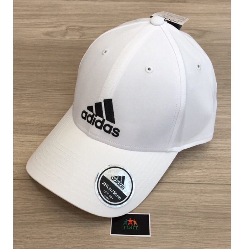 《TNT》ADIDAS 6PCAP LTWGT EMB 白色 扣環 可調式 經典 老帽 棒球帽 BK0794