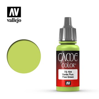 【模界模型】Vallejo Game Color 螢光綠 Fluo Green 72104
