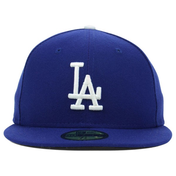 舊式球員帽New Era MLB LA Dodgers AC Cap 美國大聯盟洛杉磯道奇隊球員全封帽寶藍色白色帽豆