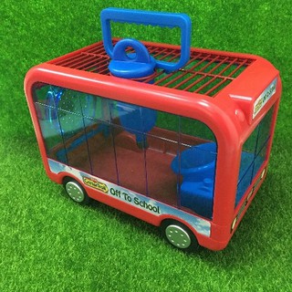 【三隻小豬寵物用品】~美國Kaytee寵物鼠公車造型外出提籠 /公車外出籠(紅/黃) 創意家校車
