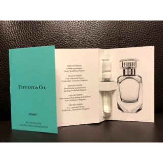 美國原裝 Tiffany & Co. 晶淬 2019 Sheer 淡香水針管 / 試管 1.2 mL