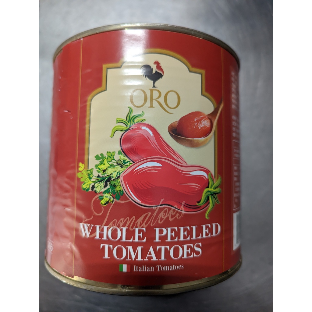 天天可取貨   ORO 整粒去皮番茄罐頭 2550g 義大利製 營業用 披薩 義大利麵紅醬基本食材