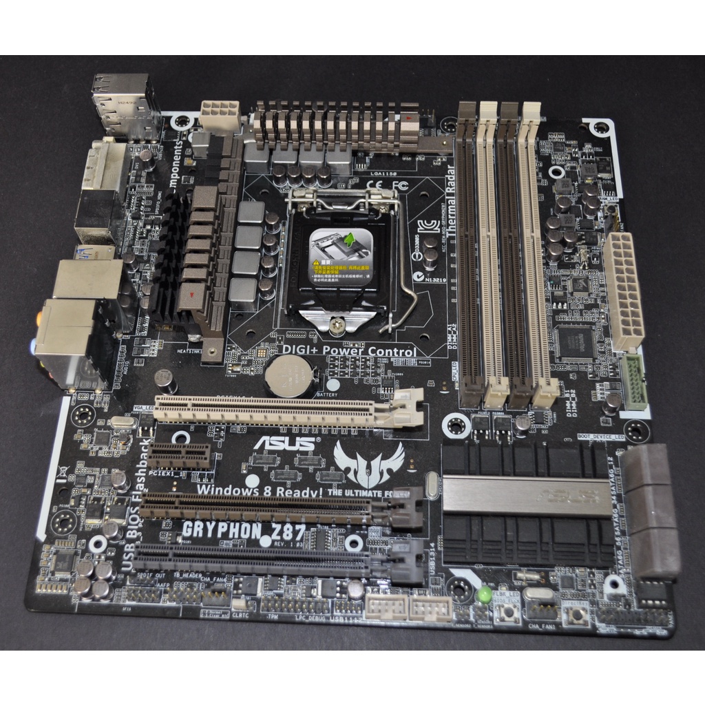 華碩軍規電競 TUF Gryphon Z87 (1150 DDR3 SATA3 USB3.0 PCIe3.0 HDMI)