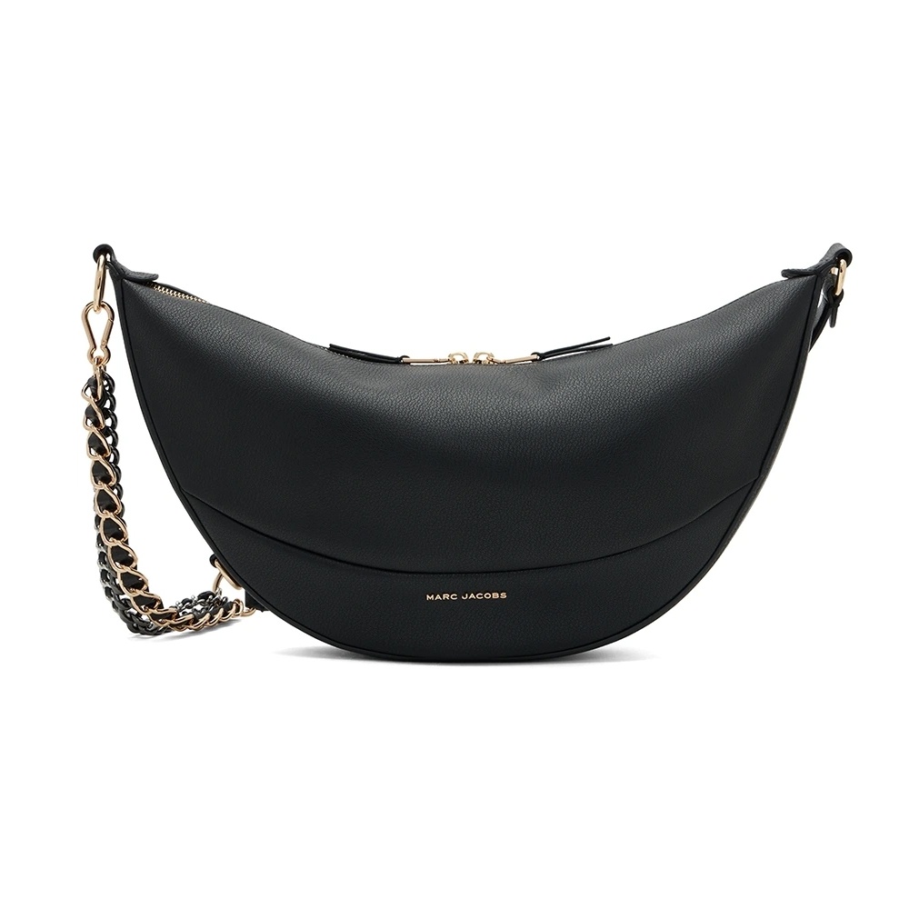 MARC JACOBS ECLIPSE 皮革半月肩背包 黑色 H253L01SP22-001