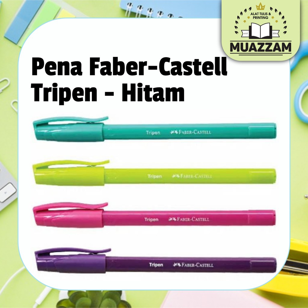 Faber Castell 圓珠筆 Tripen 0.7mm 混合桶黑色