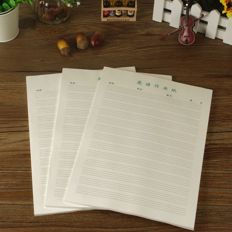 小槑同學 英語作業紙16k加厚寫英語用紙英文紙b5稿紙高中小學生練習紙英語本 蝦皮購物