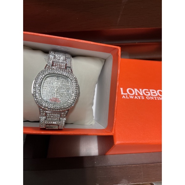 ◄LONGBO龍波品牌閃亮鑽錶熱銷陶瓷鋼帶防水女士石英腕錶