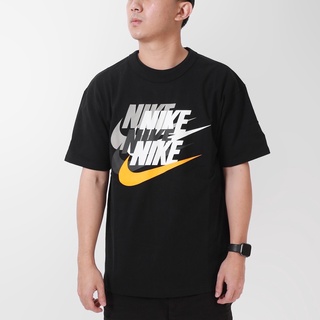 帝安諾 實體店面 -NIKE NSW SWOOSH 黑色 米色 多勾 大LOGO 重磅 寬鬆 短T DV3317-010