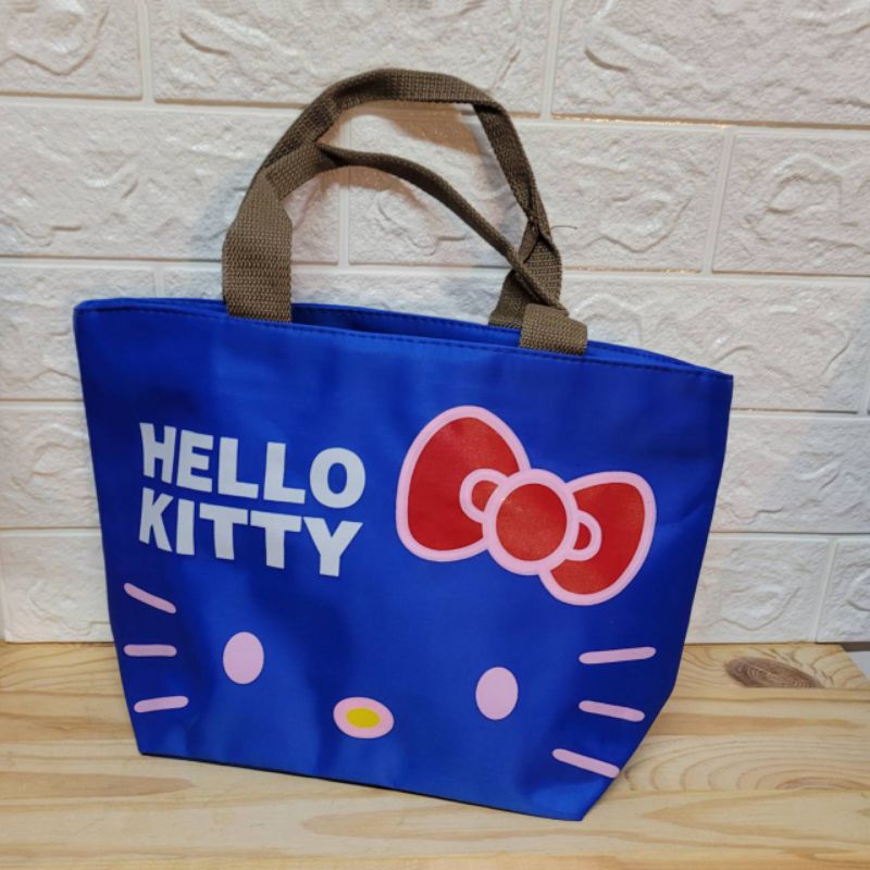 ☆小嘉妹購物☆Hello Kitty 可愛 拉鍊手提包 帆布包