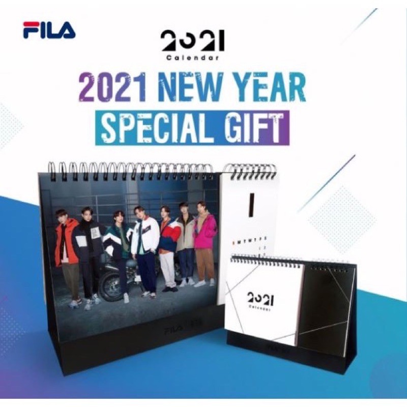 FILA BTS桌曆2021