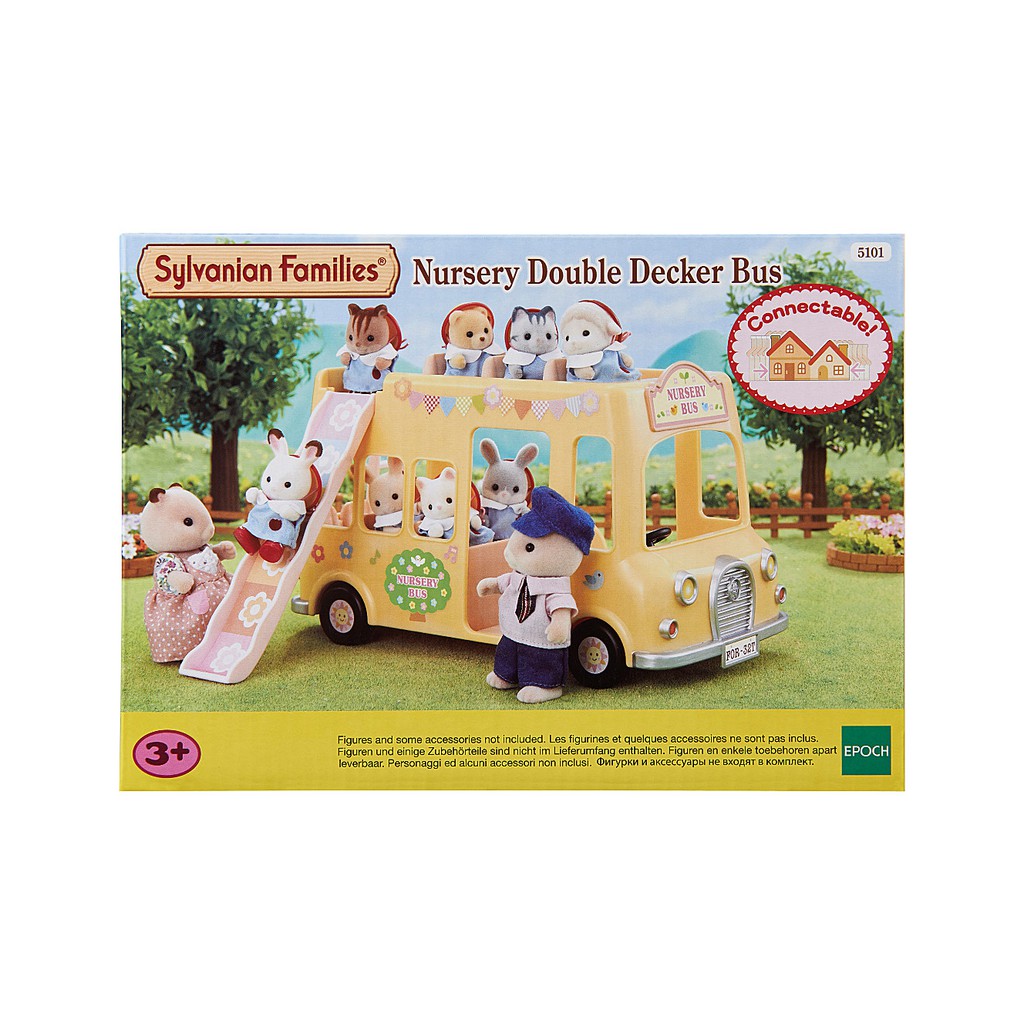 sylvanian families nursery double decker bus