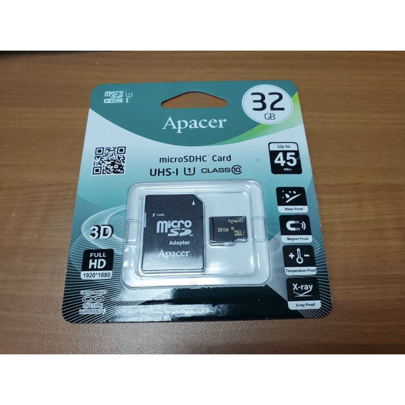 全新-Apacer 宇瞻科技 microSDHC CARD, 32GB