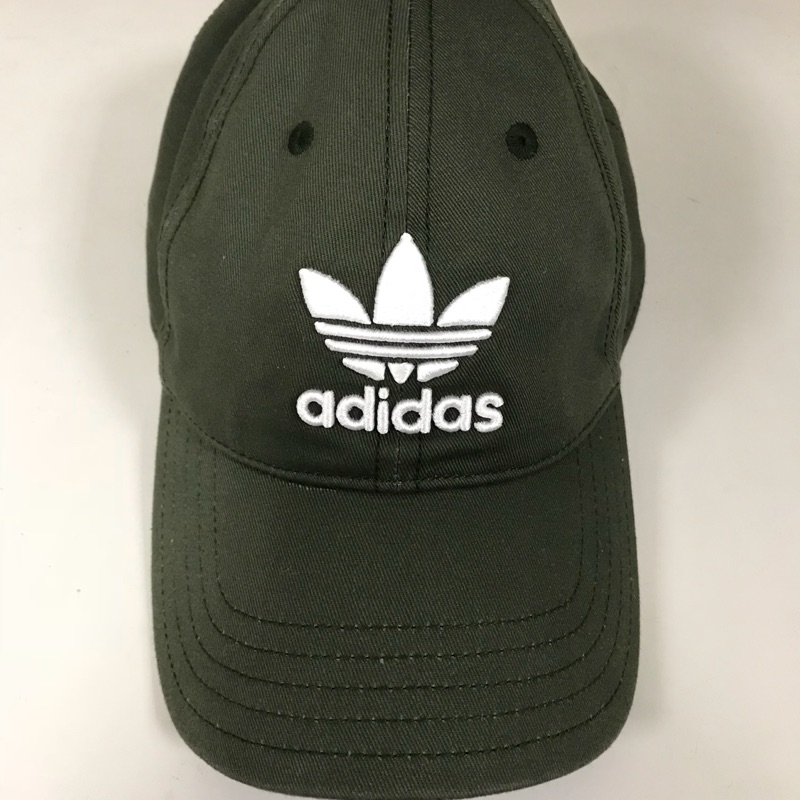 Adidas 三葉 軍綠色 老帽