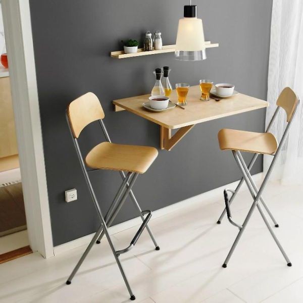 絕版款/北歐風格IKEA宜家FRANKLIN折疊椅吧台椅高腳椅餐椅實木椅/座椅高度63/原木色/二手七成新/特$990